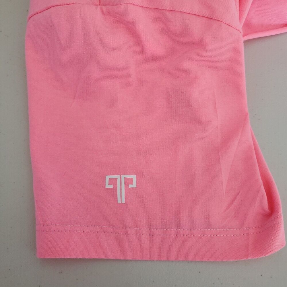 Dancing Queen Crop Top Womens Medium Pink Cut Off Shirt Short Sleeve Barbiecore - Picture 5 of 7